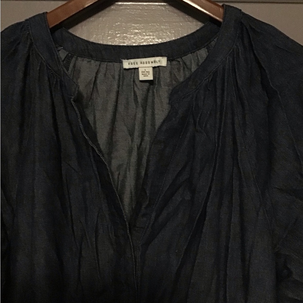 Free Assembly Deep Denim Dress
